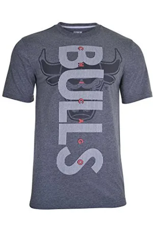 Ultra Game Upright Short Sleeve Tee Shirt à Manches Courtes avec Logo Droit pour Homme, Anthracite chiné, L