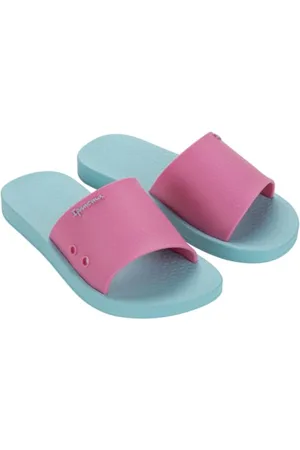 Ipanema ANAT Classic Slide Kids Sandal, Light Blue/Pink, 27 EU