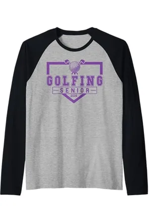 Class of 2026 Graduation Shirts Golf Senior Golf de nuit Senior 2026 Graduation 89 Manche Raglan