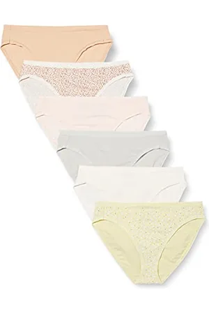Amazon Culotte en Coton à Jambe échancrée (Grandes Tailles Disponibles) Femme, Lot de 6, , 46