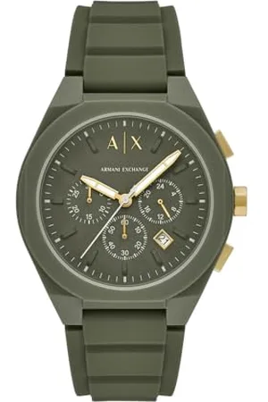 Armani Exchange Hommes Analogique Quartz Montre avec Bracelet en Silicone AX4169