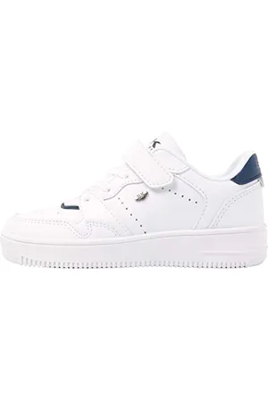 British Knights Aura Basket, Blanc, Blanc crème, Bleu foncé, 32 EU