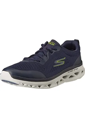 Skechers Go Run Glide-Step Flex, Chaussure de Course sur Route Homme, Bleu, 41 EU