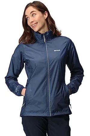 Regatta Manteau imperméable et Pliable Veste, Bleu Amiral, 38 Femme