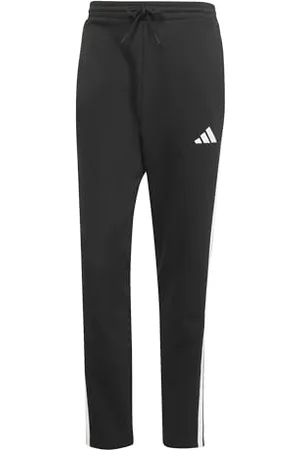 adidas Pantalon en polaire à trois bandes pour homme - Ourlet ouvert - Taille S