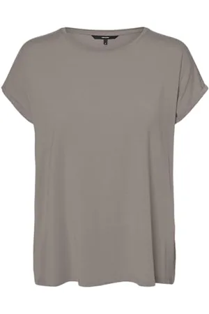 VERO MODA Vmava Plain SS Top GA JRS Noos, Jupe Moon, XS Femmes