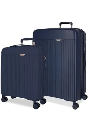 MOVOM Jeu de valises Bleues 55/68 cm Rigide 6,65 kg Fermeture TSA Polypropylène 6,65 kg 109LExtensible Bagage à Main, , Talla única, Jeu de valises