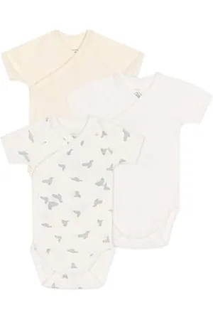 Petit Bateau A0CB9 Bodies Naissance Manches Courtes, , 6 Mois (Lot de 3) Mixte bébé