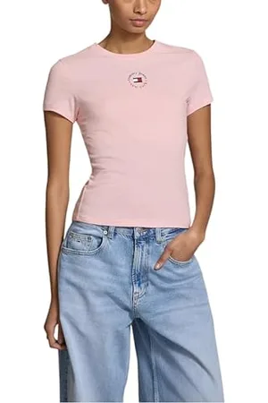 Tommy Hilfiger TJW Slim Essential Logo 2 Tee DW0DW20316 T-Shirt S/S, , M Femme