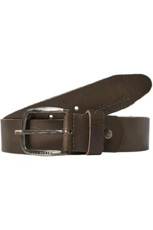 JACK & JONES NOS Jacpaul Leather Belt Noos Ceinture Homme, Gris Castlerock), 105