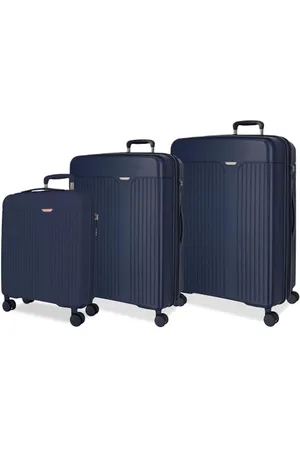 MOVOM Jeu de valises Bleues 55/68/78 cm Rigide 11,4 kg Fermeture TSA Polypropylène 11,4 kg 217LExtensible Bagage à Main, , Talla única, Jeu de valises