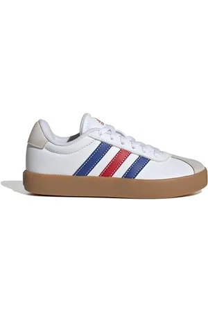 adidas VL Court 3.0 Shoes Kids Basket, FTWR White/Team Royal Blue/Better Scarlet, 21 EU