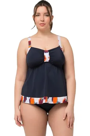 Ulla Popken Tankini Aria à Taches 826485 Maillot de Bain Une pièce, , 50 Femmes