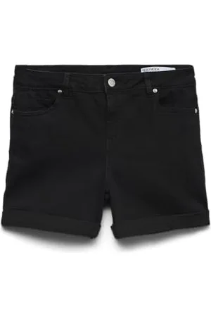 VERO MODA Short Femme Denim avec Ourlet replié et Poches, Couleurs: , Taille:M