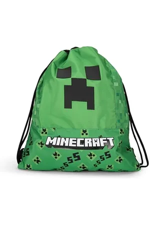 FRANCO COSIMO PANINI Minecraft - Sac à cordon officiel Minecraft, compact et polyvalent, idéal pour salle de gym, école, voyage, porte-goûter, idée cadeau enfants et enfants, 34 x 42 cm, , , Taglia unica