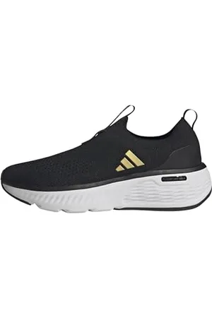 adidas Femme Cloudfoam Go Sock Shoes Chaussures, Core Black/Matte Gold/Cloud White, 42 2/3 EU