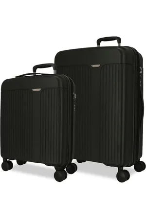 MOVOM Jeu de valises Noires 55/68 cm Rigide 6,65 kg Fermeture TSA Polypropylène 6,65 kg 109LExtensible Bagage à Main, , Talla única, Jeu de valises