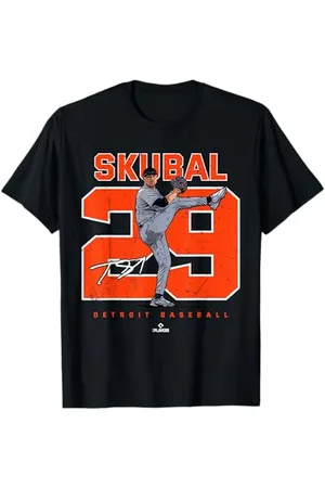 Ballpark MVP Number and Portrait Tarik Skubal Detroit Baseball MLBPA T-Shirt