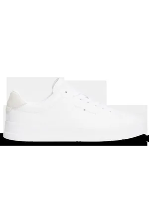 Tommy Hilfiger Baskets Homme Detail Essential en Cuir, Blanc (White), 42