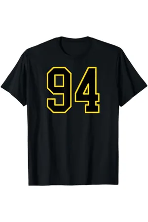 Sports Numbers Store Numéro 94 en et jaune style sport universitaire T-Shirt
