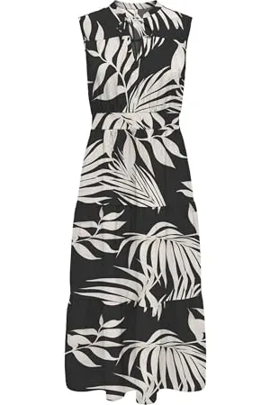 ONLY Long Dress Onlnova Life Elite Uli Robe Longue AOP, , L Femmes
