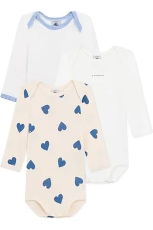 Petit Bateau A0CF9 Bodies Us Manches Longues, , 3 Ans (Lot de 3) Mixte bébé