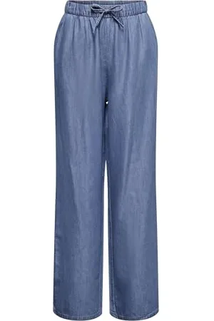 ONLY Onlbea String Straight Pant DNM Yor Noos Droit, , S / 30L Femmes