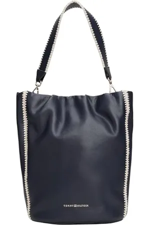 Tommy Hilfiger Sac à Bandoulière Femme Soft Summer Bucket Sac Seau, Bleu (Space Blue), Taille Unique