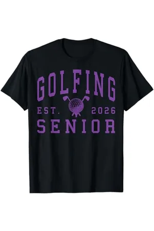 Class of 2026 Graduation Shirts Golf Senior Golf de nuit Senior 2026 Graduation 90 T-Shirt