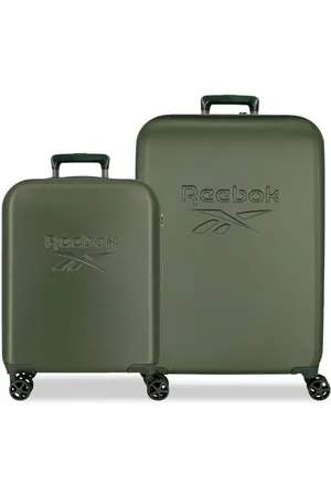 Reebok Franklin Jeu de valises Vertes 55/70 cm Rigide 6,9 kg Fermeture TSA ABS 6,9 kg 109LExtensible Bagages à Main by Joumma Bags, , Talla única, Jeu de valises