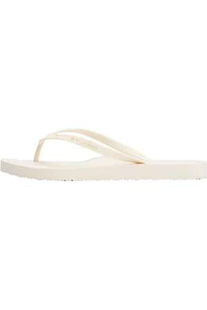 Tommy Hilfiger Femme Hilfiger Strap Beach Sandal Fw0fw08736 Tongs, Yellow (Ivory Petal), 40 EU