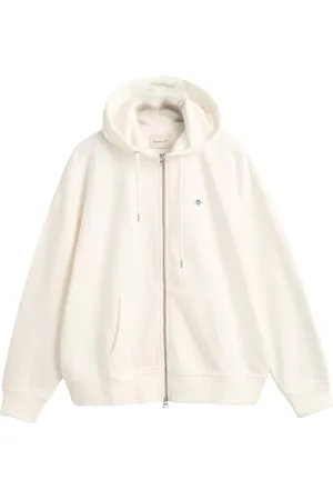GANT Shield Zip Hoodie Sweatshirt à Capuche, , L Femme