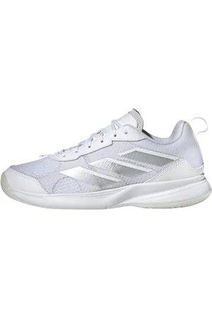 adidas Femme Avaflash Low Tennis Shoes Chaussures, Cloud White/Cloud White/Silver met, 39 1/3 EU