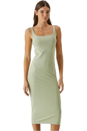 Urban classics Tb7180-ladies Basic Long Cotton Jersey Dress Robe, , XL Femmes