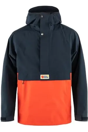 Fjällräven Fjallraven 86688-555-214 Vardag Hydratic Anorak M Jacket Homme Dark Navy-Flame Orange Taille S