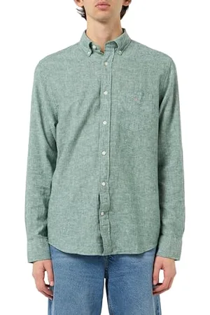 GANT Reg Cotton Linen Shirt Chemise, , XXL Hommes