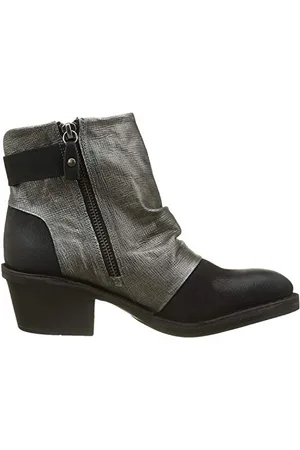 Fly London Femme Dape897fly Bottes, Noir (Black/anthracitesilver), 42 EU