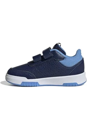 adidas Garçon Unisex Kinder Tensaur Hook and Loop Shoes Chaussures de Course, Dark Blue/Cloud White/Blue Burst, 21 EU