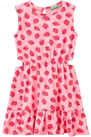 Benetton Robe 3m39cv00r, , 150 cm Filles et Filles