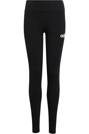 adidas Fille Essentials Leggings, Black/White, 9-10 Years