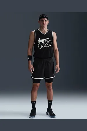 Nike DNA Dri-FIT HJ4233 Short de Basketball 2 en 1 pour Homme 10,2 cm
