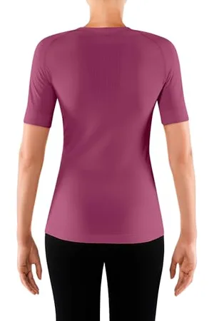 Falke Damen, Kurzarmshirt Cool Funktionsfaser, 1 er Pack, Rosa (Azalea 8422), Größe: XS