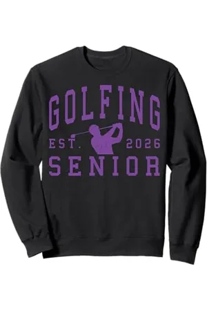 Class of 2026 Graduation Shirts Golf Senior Golf de nuit Senior 2026 Graduation 84 Sweatshirt