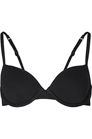 Skiny Mädchen Schalen BH Cotton Essentials Soutien-Gorge de T-Shirt, Black, 75A Fille