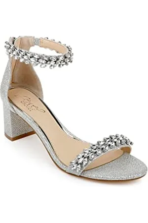 Badgley Mischka Sandales pour femme BRONWEN, Argenté ( .), 39 EU