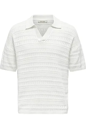Only & Sons Onsgrayson DS 5 Chochet Polo Knit Noos, , XS Hommes