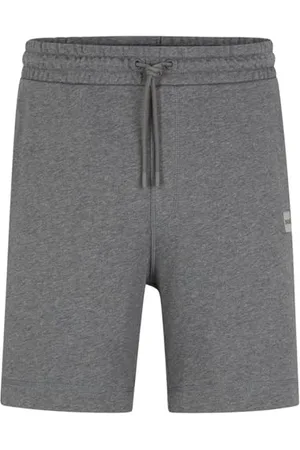 HUGO BOSS Hommes Sewalk Short Relaxed en Molleton de Coton avec Badge logoté