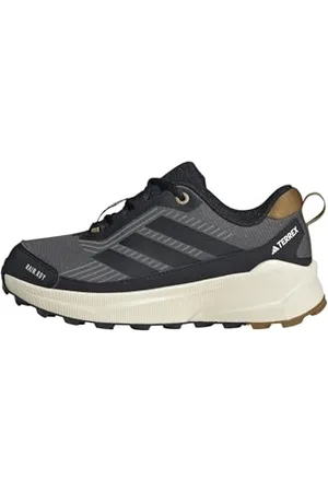 adidas Terrex Trailmaker 2 Rain.RDY Hiking Shoes Kids Chaussures de randonnée, Grey Six/Core Black/Bronze Strata, 28.5 EU