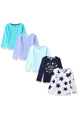 Amazon T-shirt à manches longues (anciennement Spotted Zebra) Fille, Lot de 5, , 8 ans