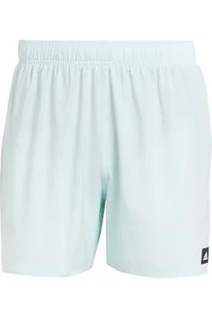 adidas Homme Solid CLX Short-Length Swim Shorts, Halo Mint/Black, L